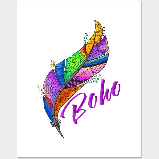 Pena Boho Wall Art by Derly_Arts